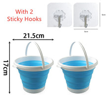 Cargar imagen en el visor de la galería, Cubo de silicona plegable: ahorre espacio y tenga comodidad en casa