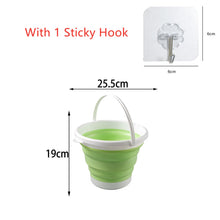 Cargar imagen en el visor de la galería, Cubo de silicona plegable: ahorre espacio y tenga comodidad en casa