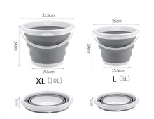 Cargar imagen en el visor de la galería, Cubo de silicona plegable: ahorre espacio y tenga comodidad en casa