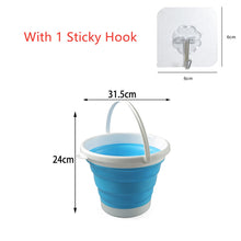 Cargar imagen en el visor de la galería, Cubo de silicona plegable: ahorre espacio y tenga comodidad en casa