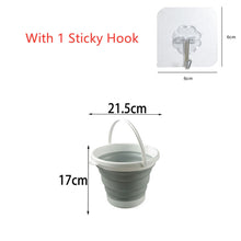 Cargar imagen en el visor de la galería, Cubo de silicona plegable: ahorre espacio y tenga comodidad en casa