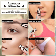 Carregar imagem no visualizador da galeria, Aparador elétrico 2 em 1: sobrancelhas, face, axilas e pernas