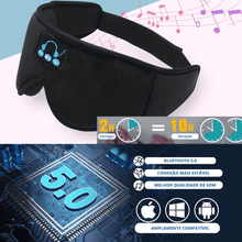 Carregar imagem no visualizador da galeria, Máscara de olhos com fone Bluetooth 3D - eleve a qualidade do seu sono