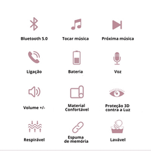 Carregar imagem no visualizador da galeria, Máscara de olhos com fone Bluetooth 3D - eleve a qualidade do seu sono