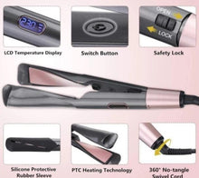 Carregar imagem no visualizador da galeria, Prancha profissional Innovation 2 em 1: alisa e modela seus cabelos