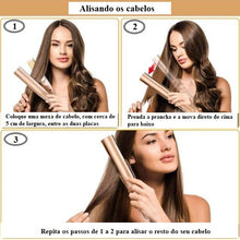 Carregar imagem no visualizador da galeria, Prancha profissional Innovation 2 em 1: alisa e modela seus cabelos