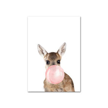 Carregar imagem no visualizador da galeria, Pintura Arte em Lona - Animais e Goma de Mascar