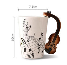 Carregar imagem no visualizador da galeria, Caneca de cerâmica estilo musical