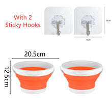 Cargar imagen en el visor de la galería, Cubo de silicona plegable: ahorre espacio y tenga comodidad en casa
