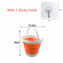 Cargar imagen en el visor de la galería, Cubo de silicona plegable: ahorre espacio y tenga comodidad en casa
