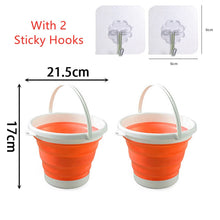 Cargar imagen en el visor de la galería, Cubo de silicona plegable: ahorre espacio y tenga comodidad en casa
