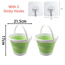 Cargar imagen en el visor de la galería, Cubo de silicona plegable: ahorre espacio y tenga comodidad en casa
