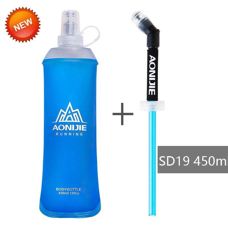 Garrafa de Água macia, dobrável e super resistente - ideal para Esportes