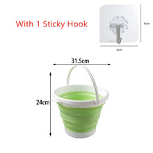 Cargar imagen en el visor de la galería, Cubo de silicona plegable: ahorre espacio y tenga comodidad en casa
