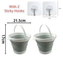 Cargar imagen en el visor de la galería, Cubo de silicona plegable: ahorre espacio y tenga comodidad en casa
