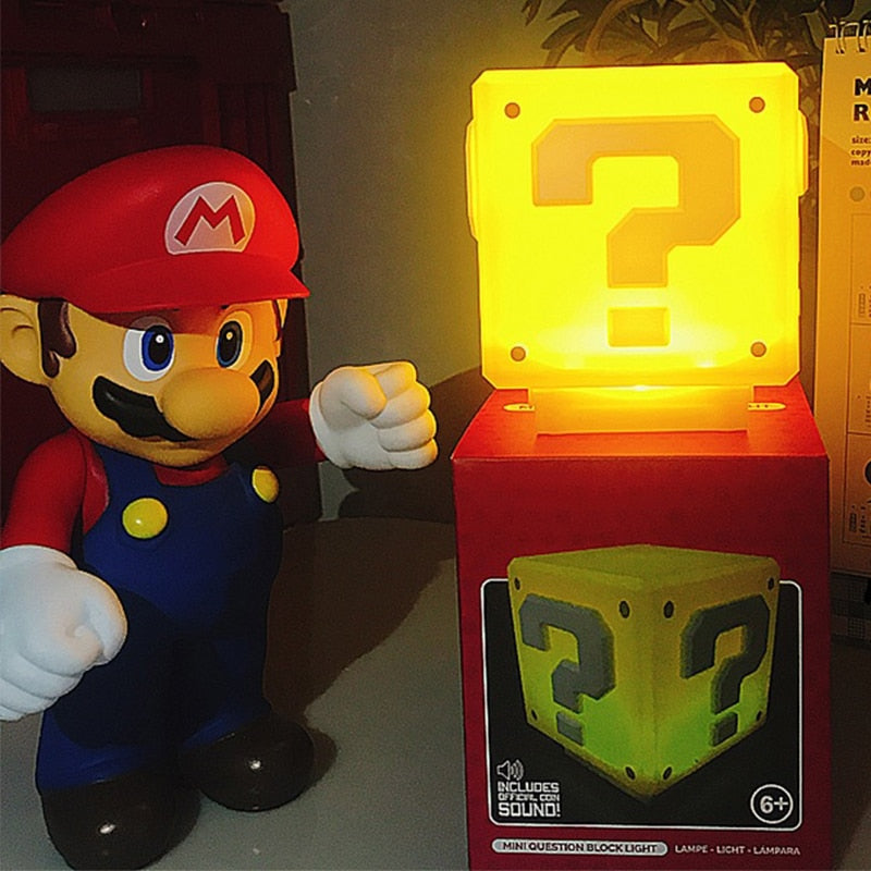 Lámpara Luz LED diseño de cubo misterioso- Mario Bros