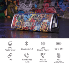Carregar imagem no visualizador da galeria, Alto-falante portátil, sem fio, com Bluetooth 5.0 e à prova d&#39;água
