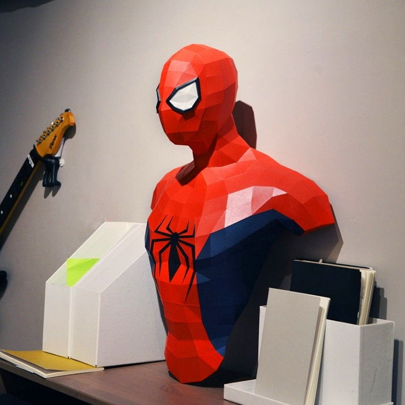 Escultura de los Héroes de Marvel en Rompecabezas 3D