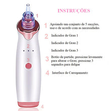 Cargar imagen en el visor de la galería, Removedor POWER Multifuncional: Elimina, mediante succión, acné y puntos negros, y trata la piel de tu rostro.
