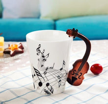 Carregar imagem no visualizador da galeria, Caneca de cerâmica estilo musical
